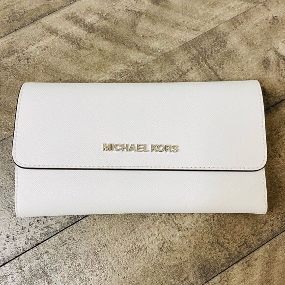 Michael Kors Large KATHY Quilted Handbag and Wallet‎ Optic White BNWT - Picture 4 of 14